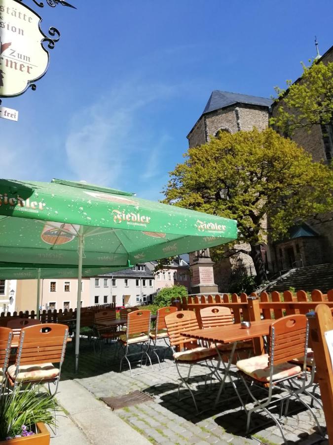 Gaststaette & Pension Zum Tuermer Annaberg-Buchholz Eksteriør bilde